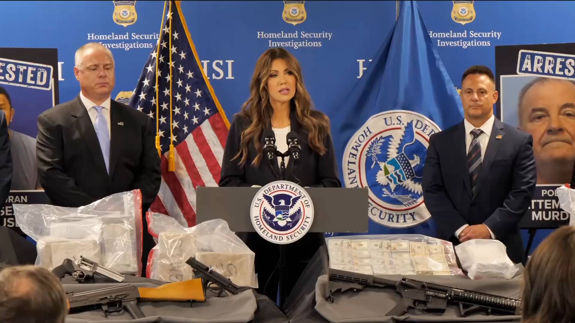 DHS - Sec. Noem: “Now our ICE officers are facing a 1000% increase in assaults against them”