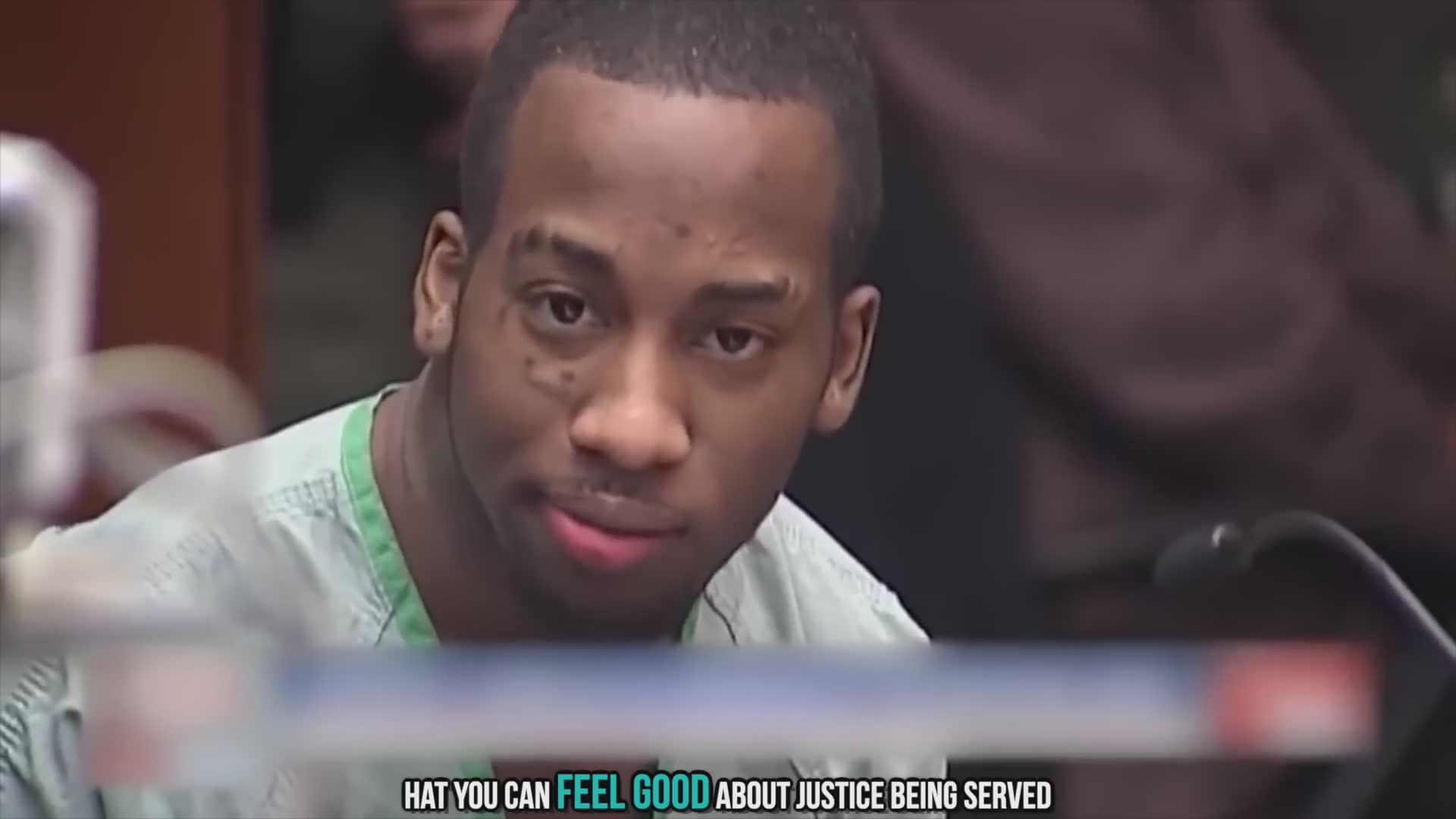 Guilty convicts reacting to life sentences in prison