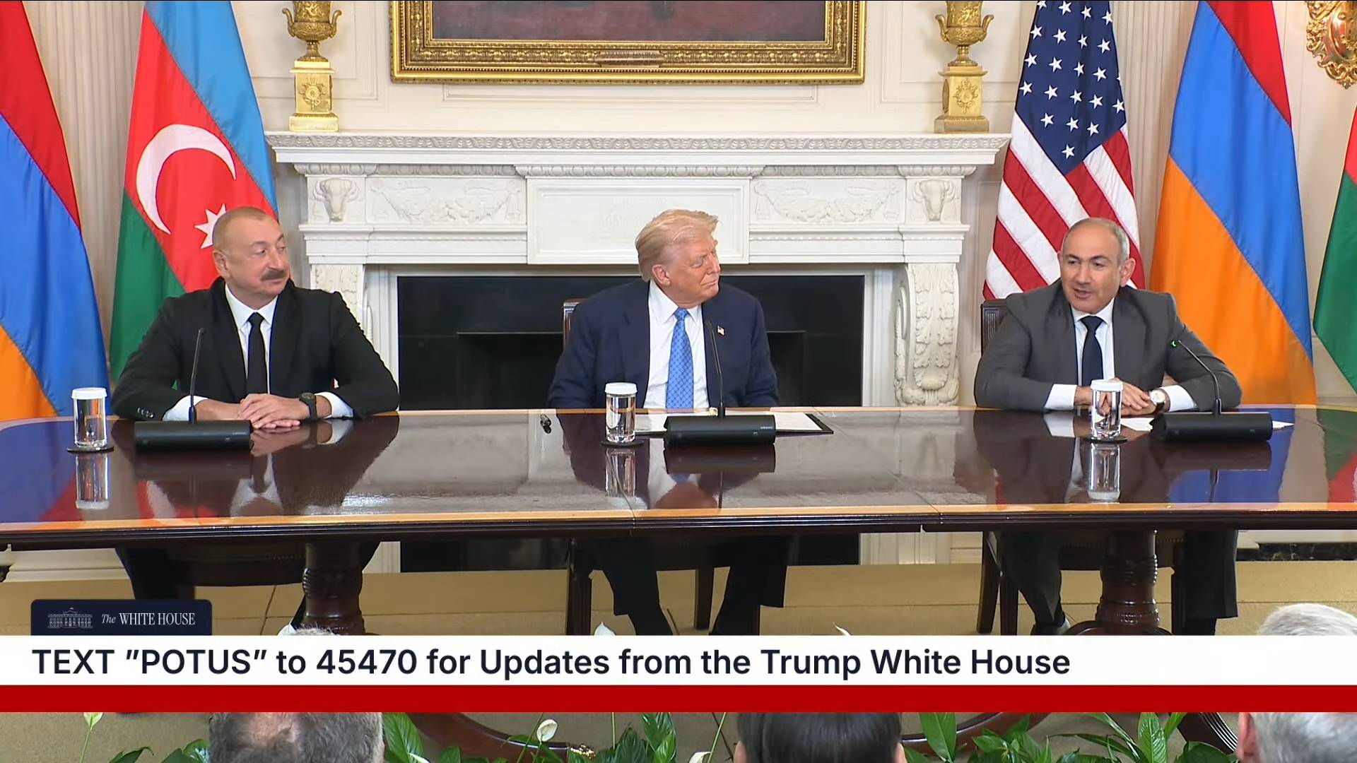 White house - President of the Republic of Azerbaijan, and the Prime Minister of the Republic of Armenia will now sign the joint declaration