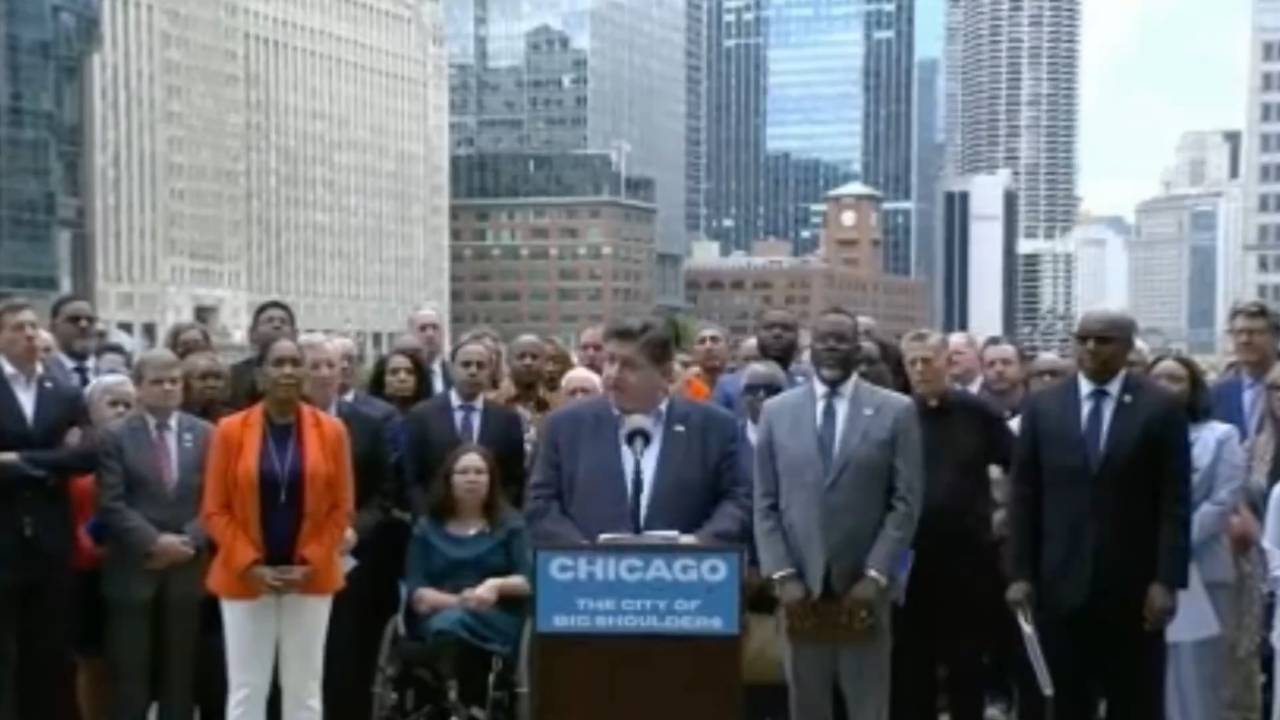 Chicago - Gov. Pritzker: “ask if they want their neighborhoods turned into a war zone by a wannabe dictator”