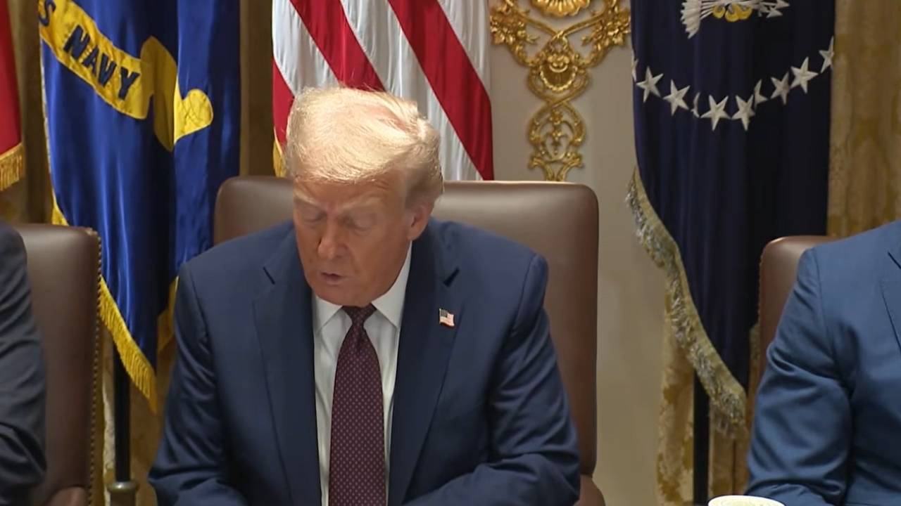 White House - Pres. Trump: "Government jobs are going down and private jobs are coming up"