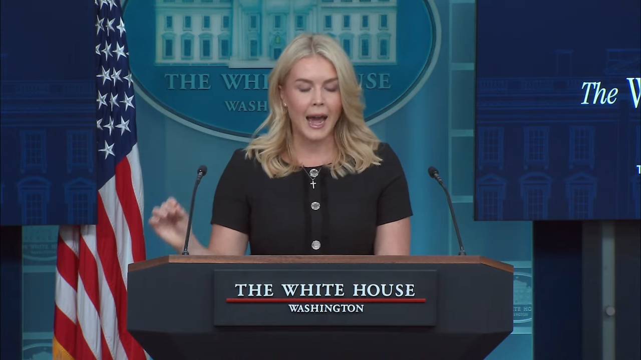White House - Press Sec. Leavitt: “Total crime in DC is down 19%”