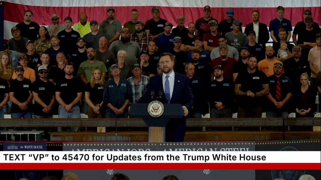White House - VP Vance: “we don’t want to show up for a photo op we want to show up and actually help”