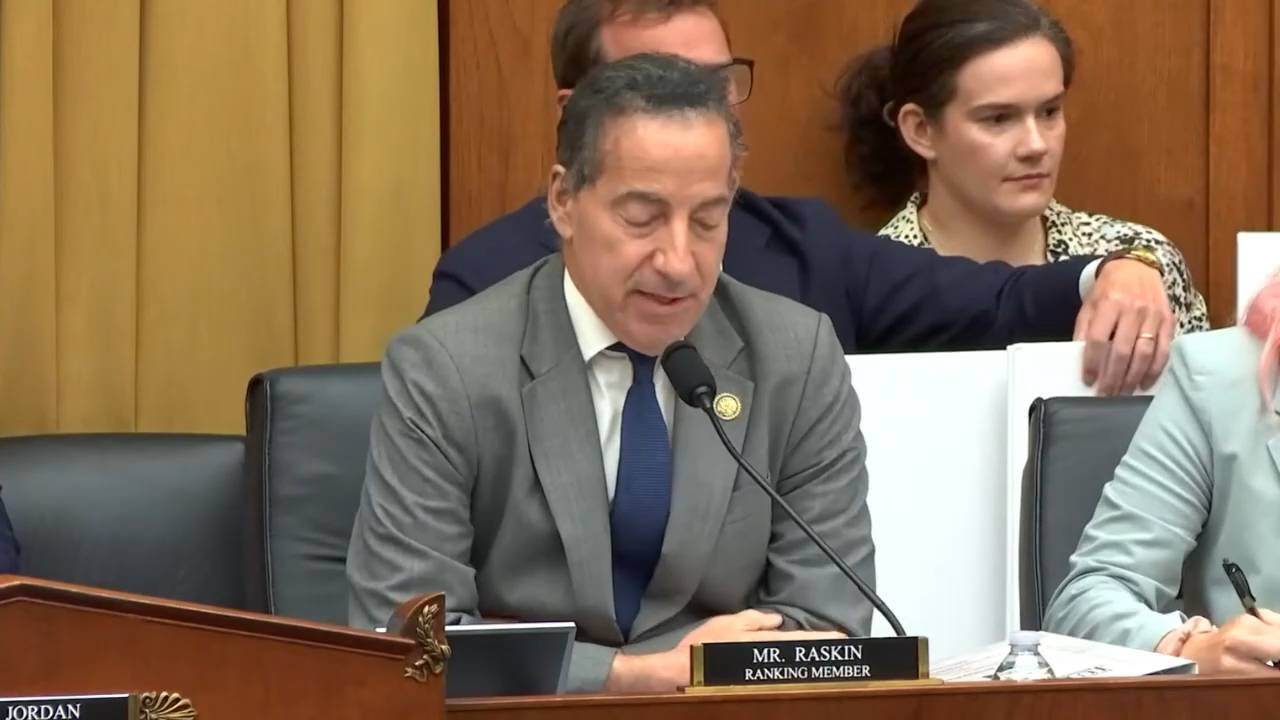 House Judiciary - Rep. Raskin (D-MD): "This hearing is just a drive by hit against a strong democratic ally"