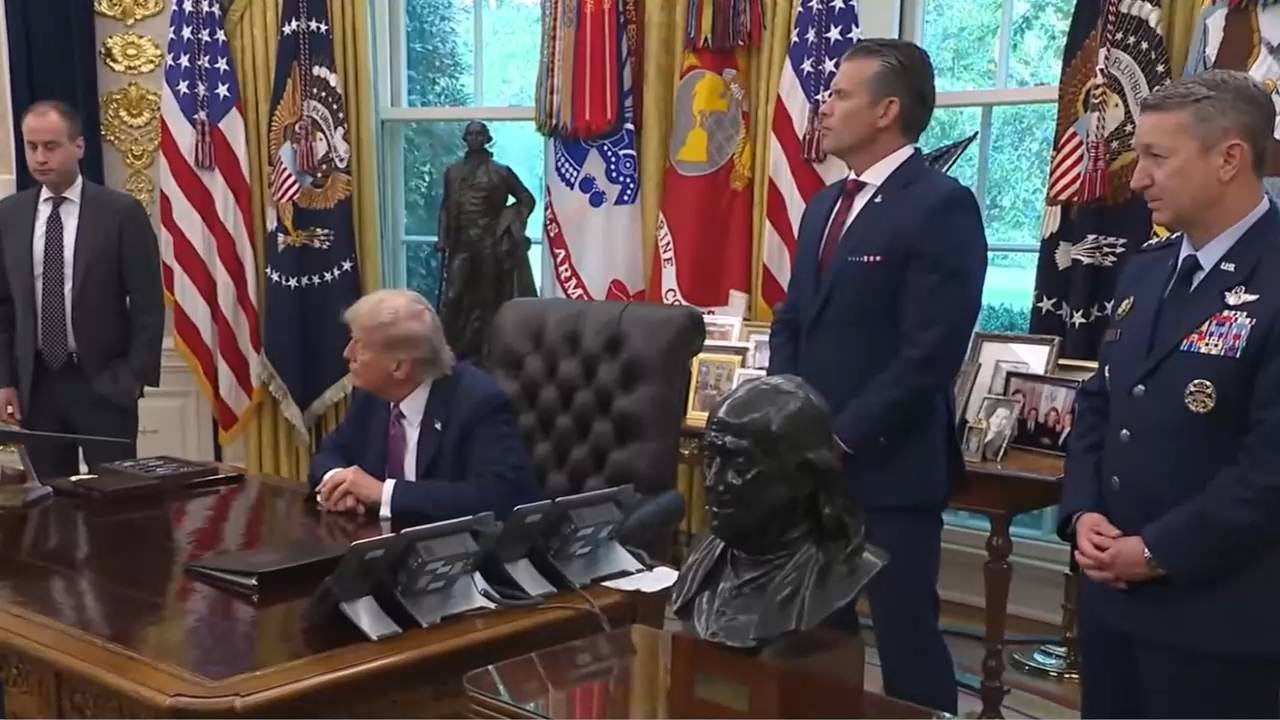 White House - Pres. Trump: War department name change "sends a message of victory"