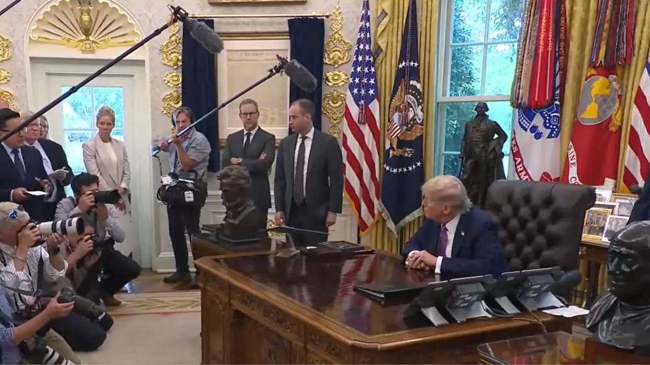White House - Pres. Trump on pursuing peace deals: "Without strength we wouldn't have settled any of them"