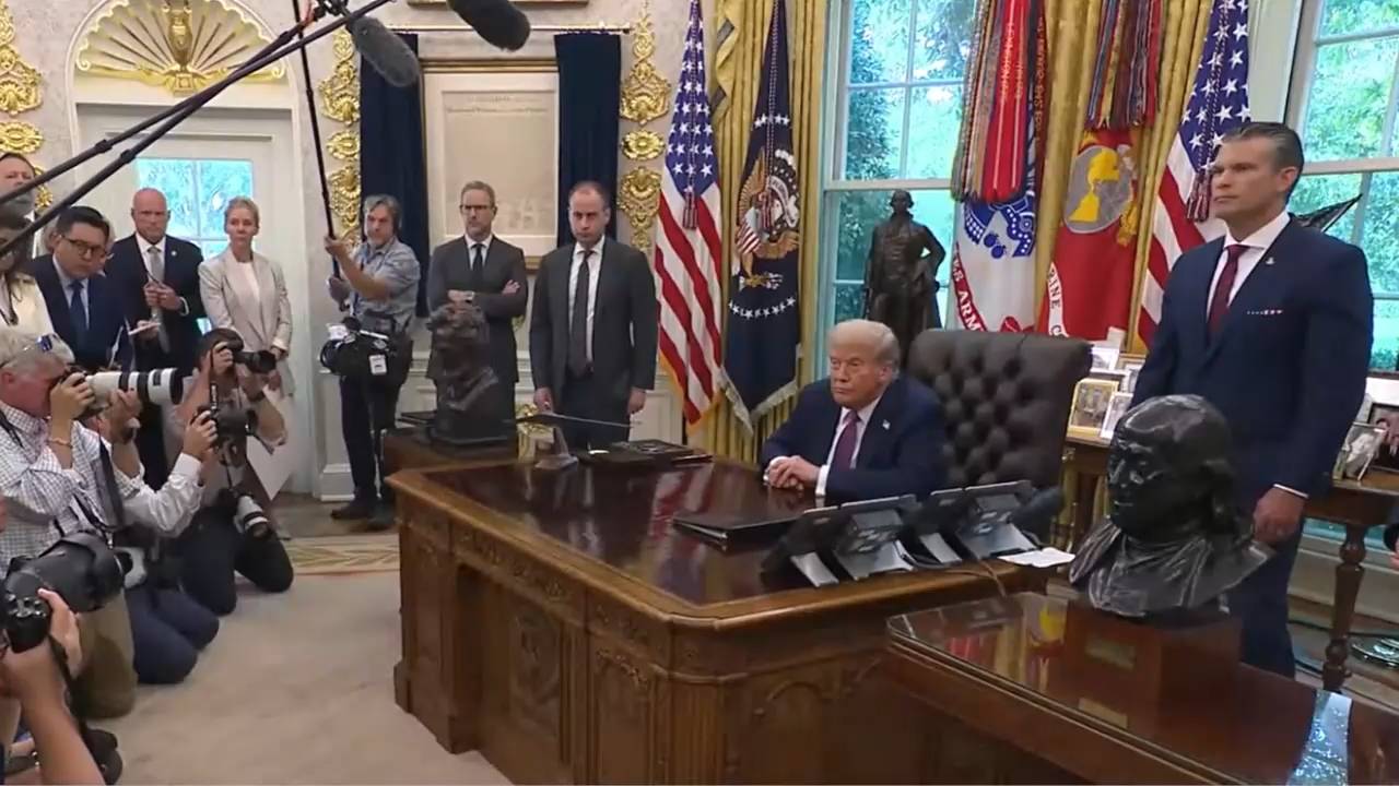 White House - Pres. Trump on cost: "We know how to rebrand without going crazy"