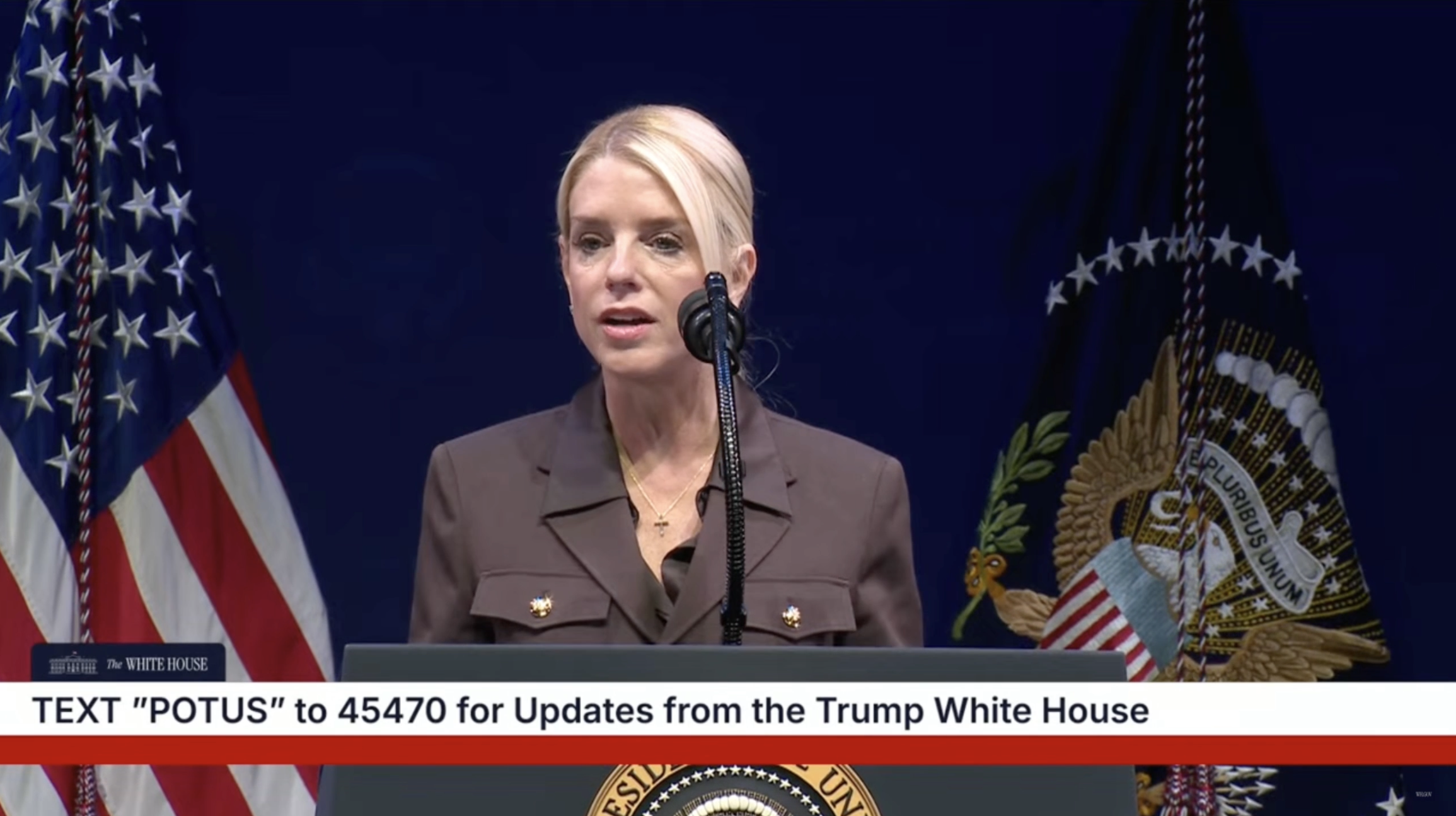 The White House - Pam Bondi: "We Have... Stopped the FBI From Spying on Catholics"