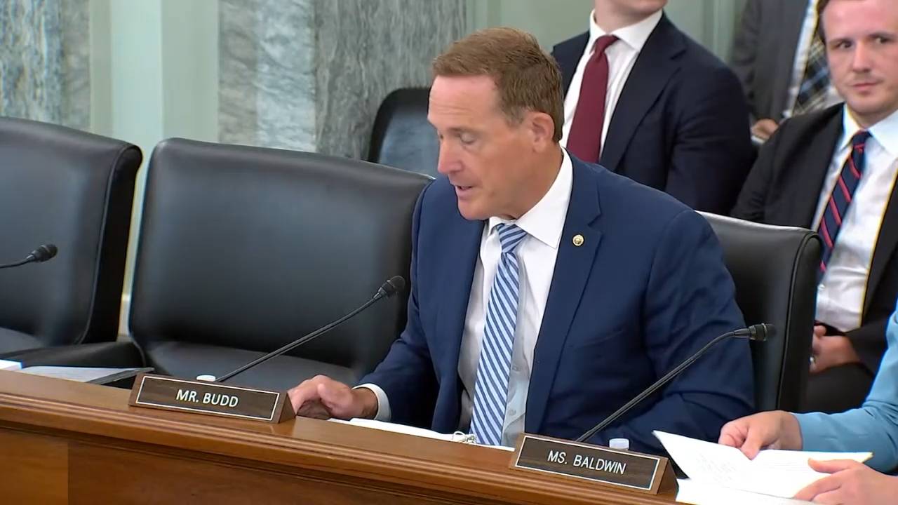 Senate Commerce - Sen. Budd (R-NC): "Family sustaining careers enhanced by AI, but not replaced by it"