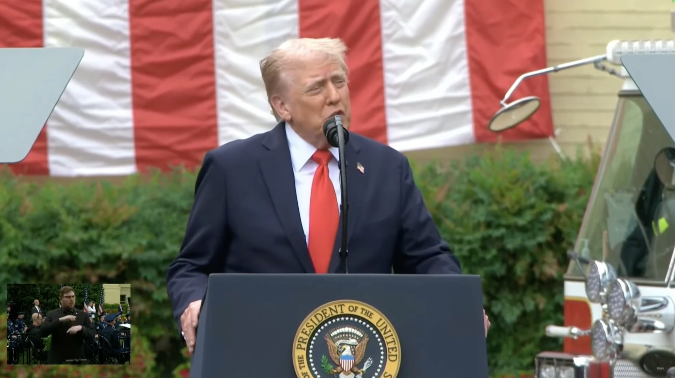 President Trump and the First Lady Attend a September 11th Observance Event – President Trump: “I Will Soon Be Awarding, Charlie Kirk, Posthumously, the Presidential Medal of Freedom”
