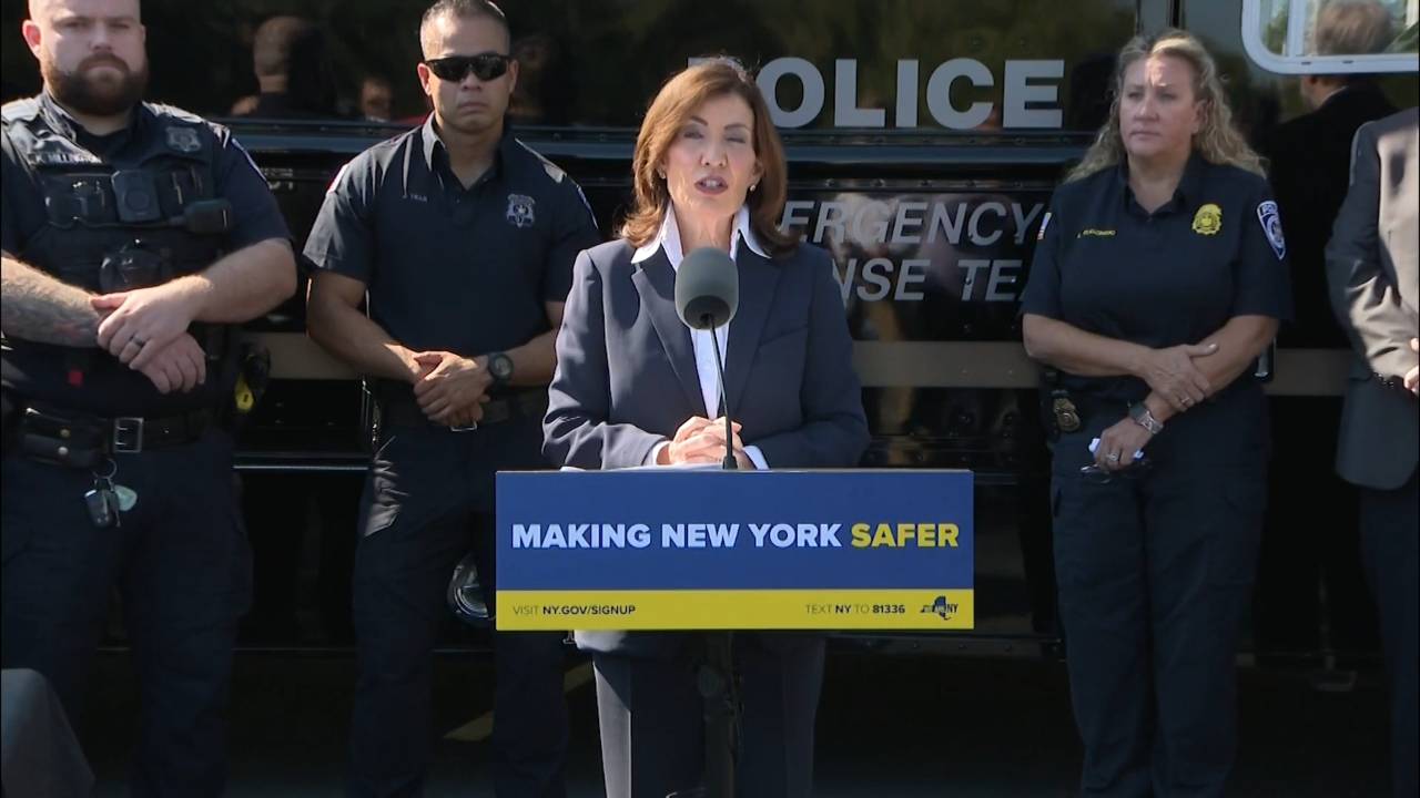 New York - Gov. Hochul: "We cherish free speech but we also demand responsibility because reckless words can lead to reckless"
