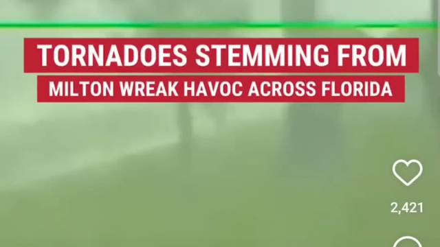 Tornadoes ruined the east coast of Florida