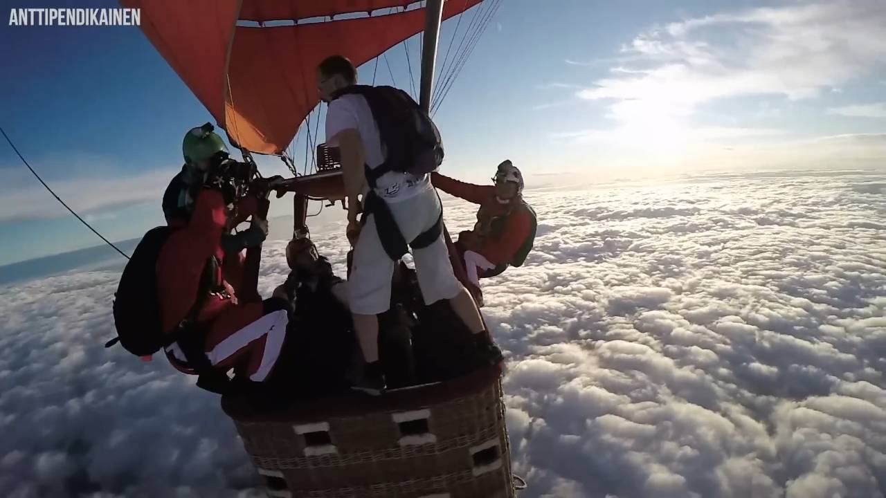 He was skydiving without a parachute, until this 