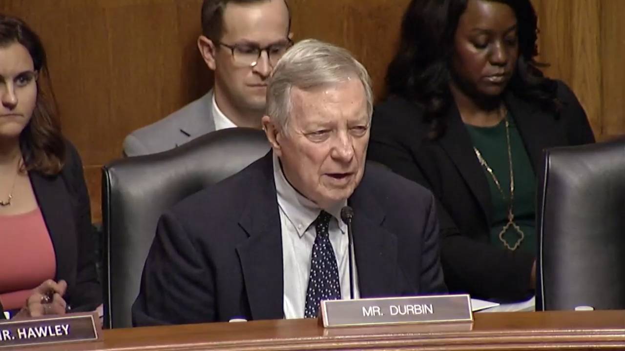Senate Judiciary on AI - Sen Durbin (D-IL) ask about early signs to parents of children's mental health declines engaging with AI chatbots