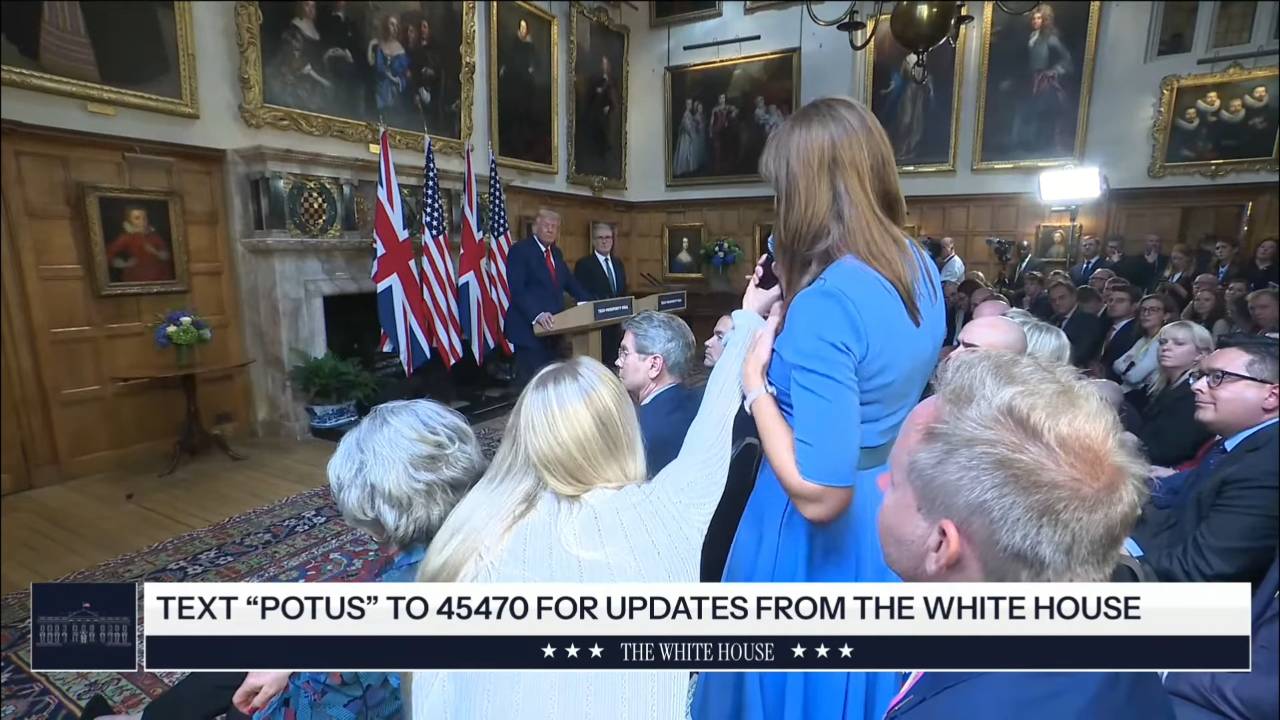 White House - UK Prime Minister Starmer: "I'm all for free speech, I'm also for protecting children"