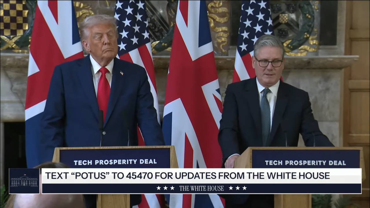 White House - UK Prime Minister: "We're united in defense and security"