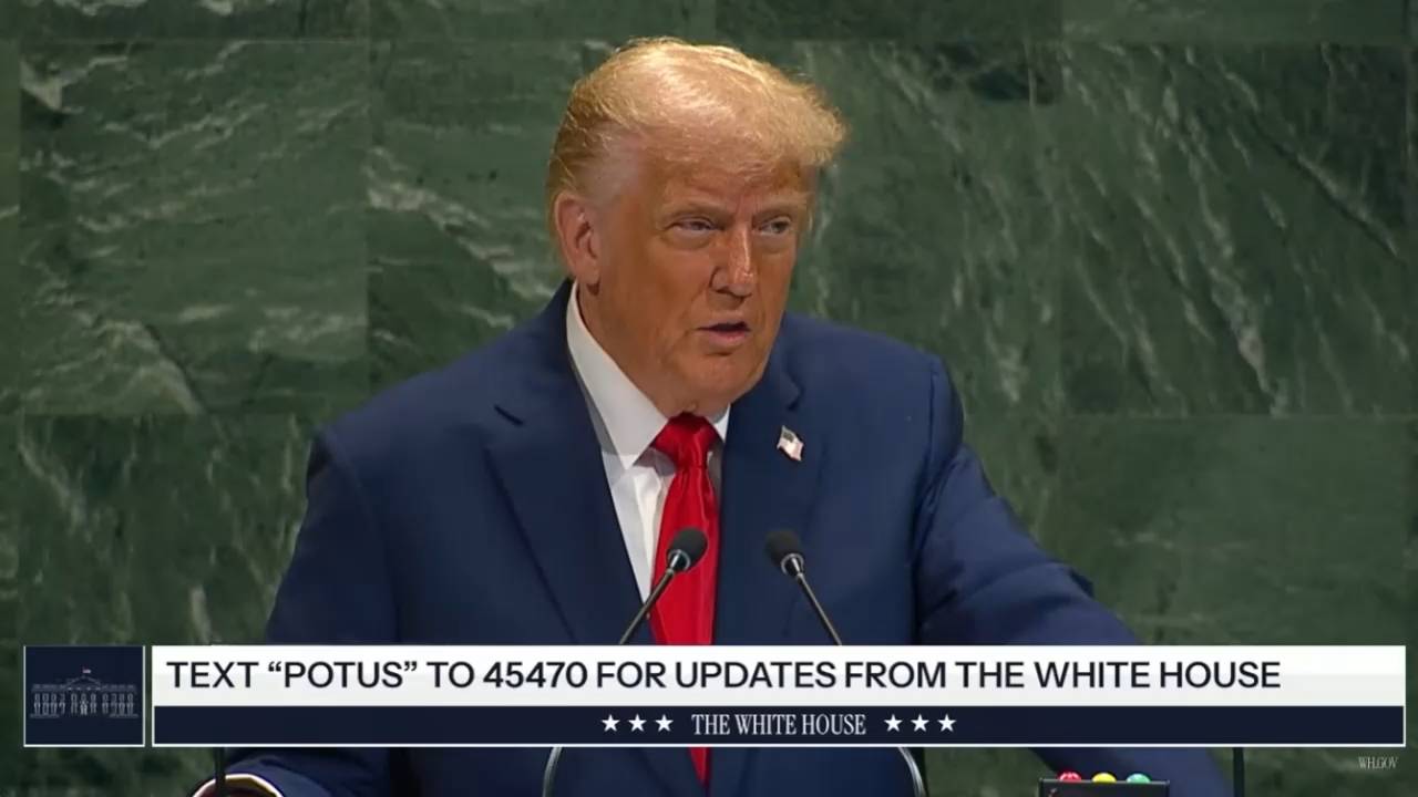 White House - Pres Trump at the UN on Europe buying Russian energy: "They are funding the war against themselves"