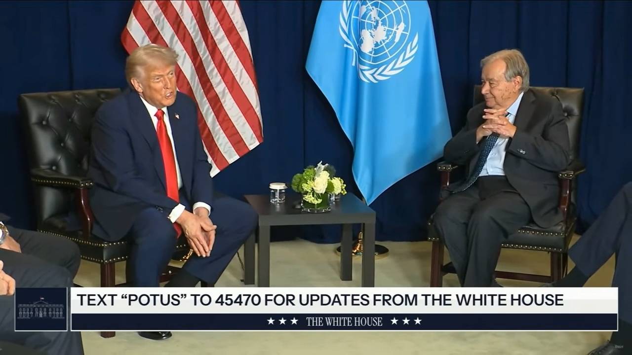 White House - Pres. Trump on the UN: "I may disagree with it sometimes but I am so behind it"