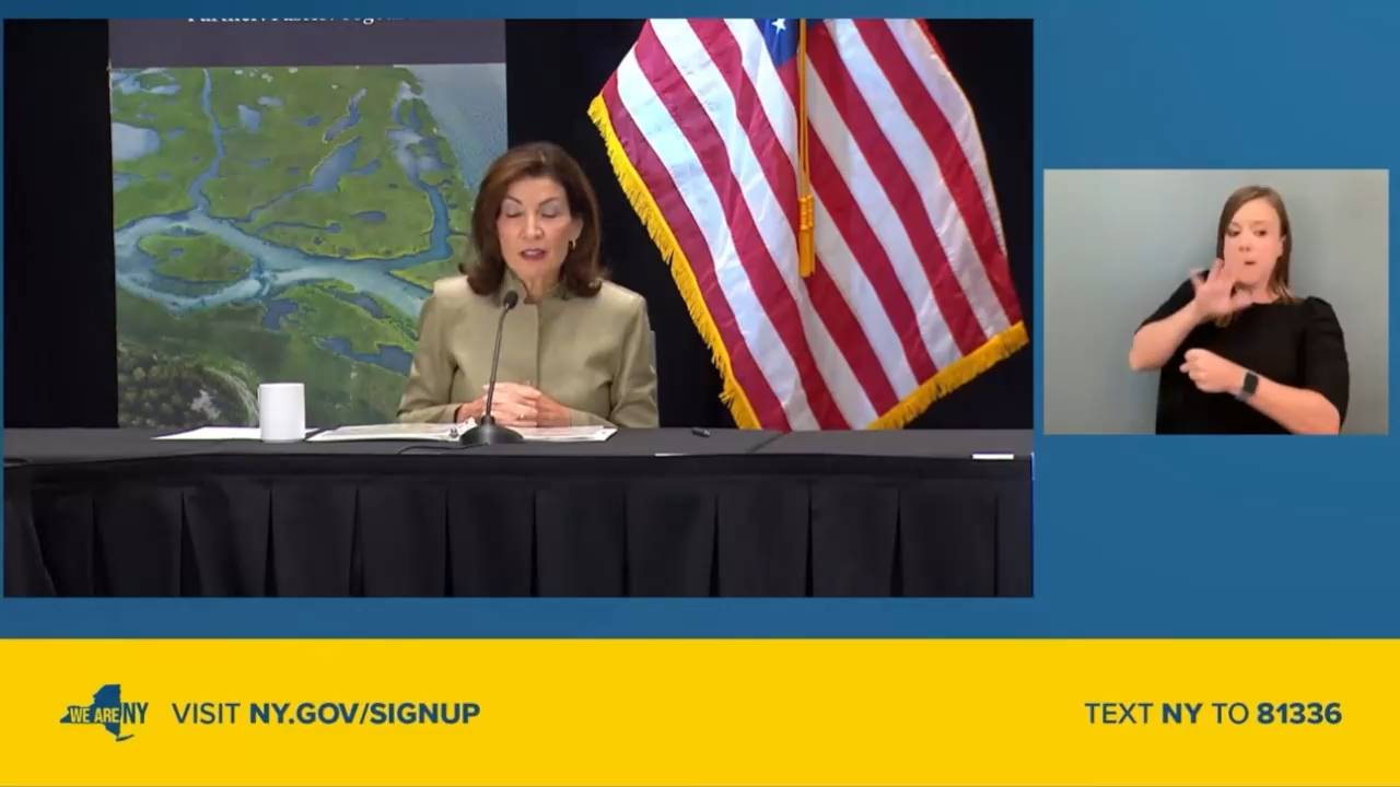 Climate Alliance - NY Gov. Hochul on off shore wind cancellations: "We'll continue to challenge that in court where ever necessary"