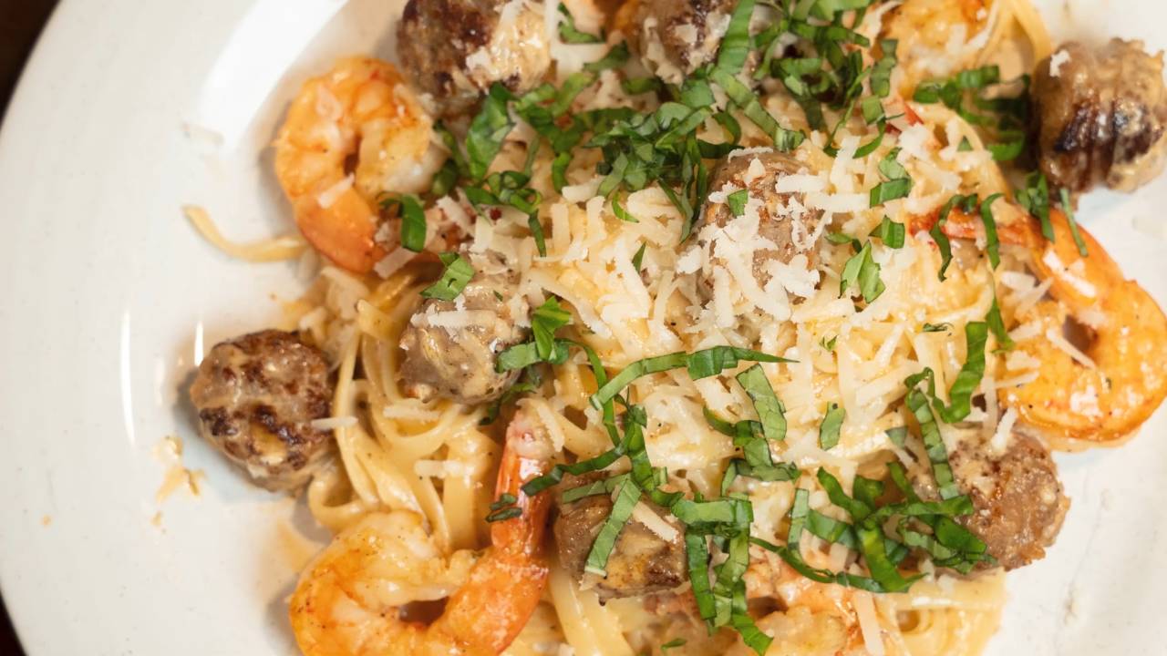 Spicy Louisiana-style seafood dish