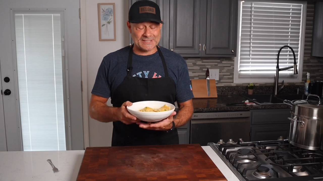 Fresh autumn-inspired stuffed pasta