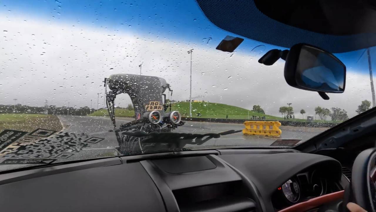 Weekend destruction at car cruise event