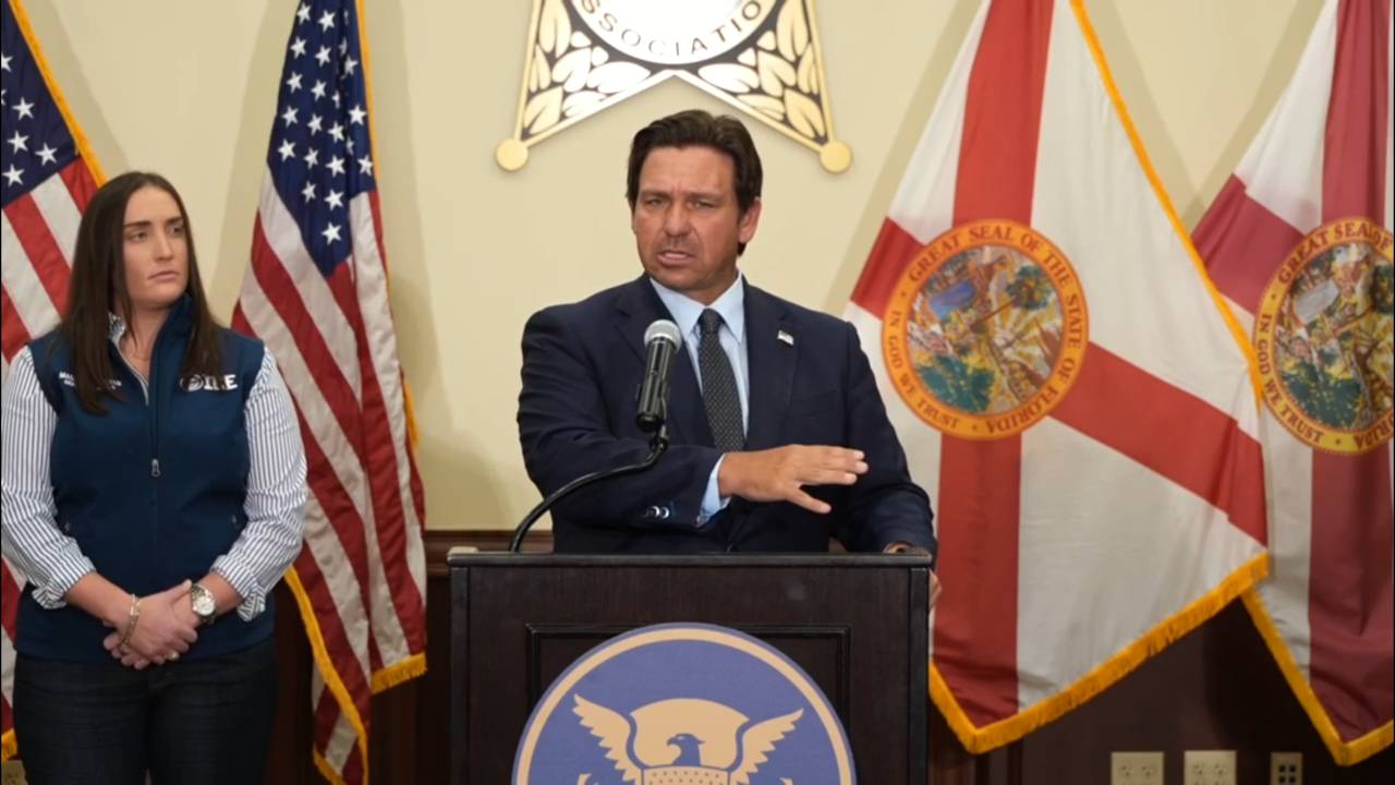 Florida - Gov. DeSantis: DHS and ICE are "doing what they said that they would do to be able to support all these agencies"