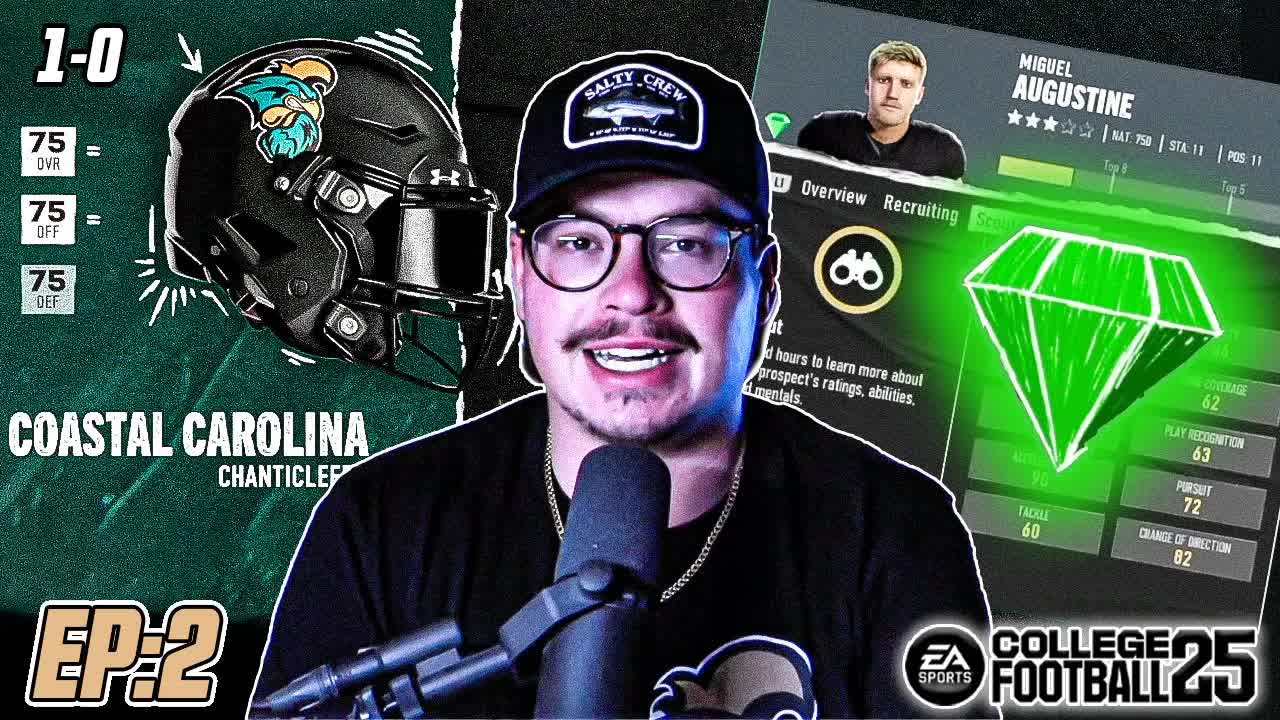 I Rebuild Coastal Carolina on College Football 25 Dynasty! EP#2