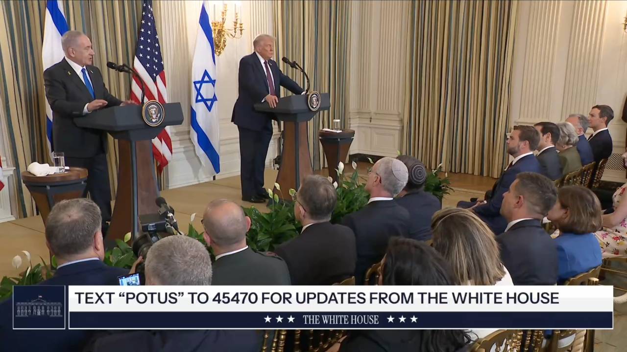 White House - Prime Minister Netanyahu: “We’re taking a critical step toward both ending the war in Gaza and setting the stage for peace in the middle east”