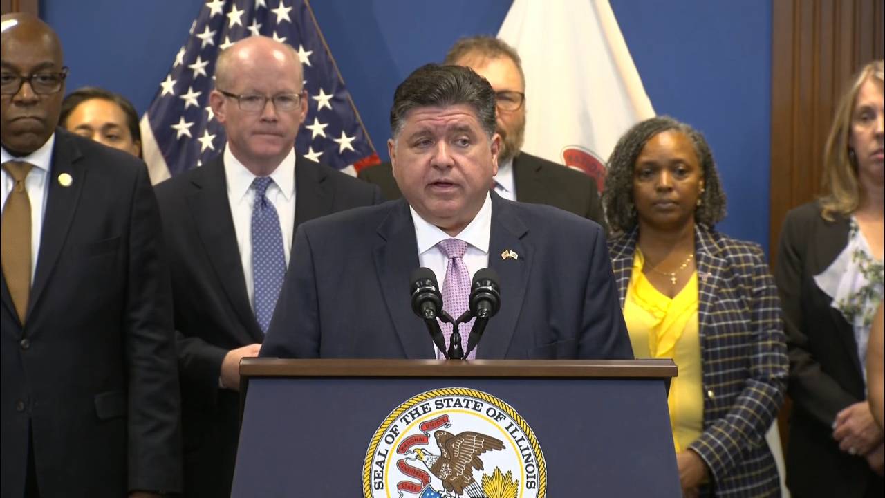 Illinois - Gov. Pritzker: “My question to these masked heavily armed individuals is simple: What could you possibly need an automatic weapon for?”