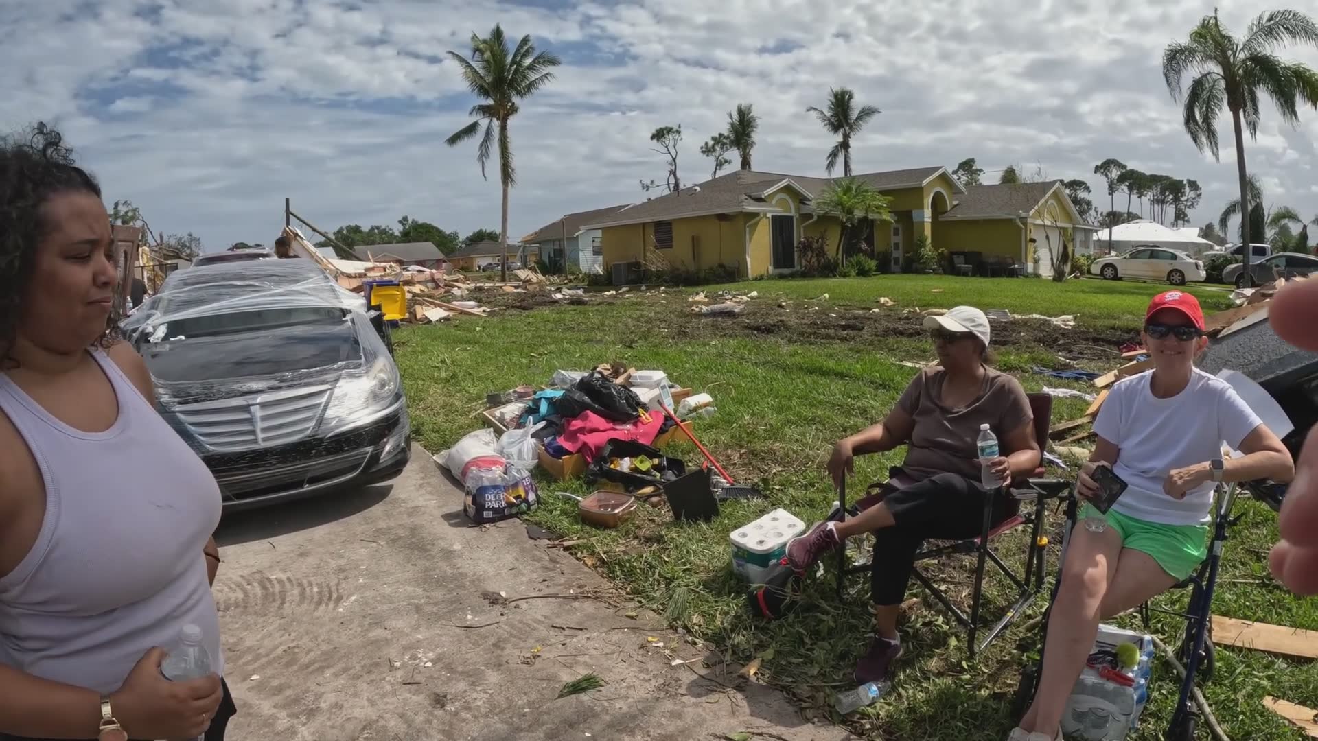 Florida tornado devastation footage