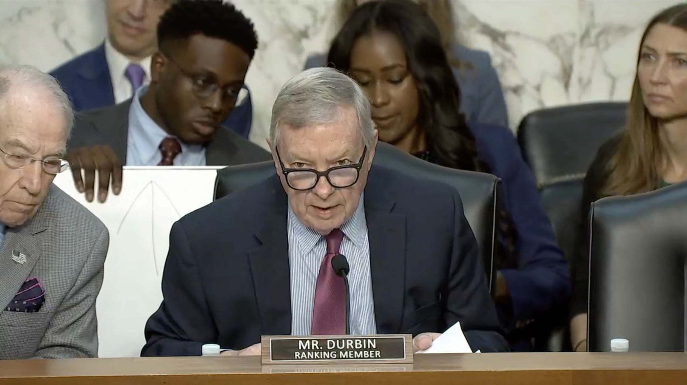 Senate Judiciary Meeting Hearings to examine how the Trump Administration is addressing the human cost of soft on crime policies.– Gov. Durbin (D-IL)"Violent crime is on the decline, but statistics don't mean much to victims”