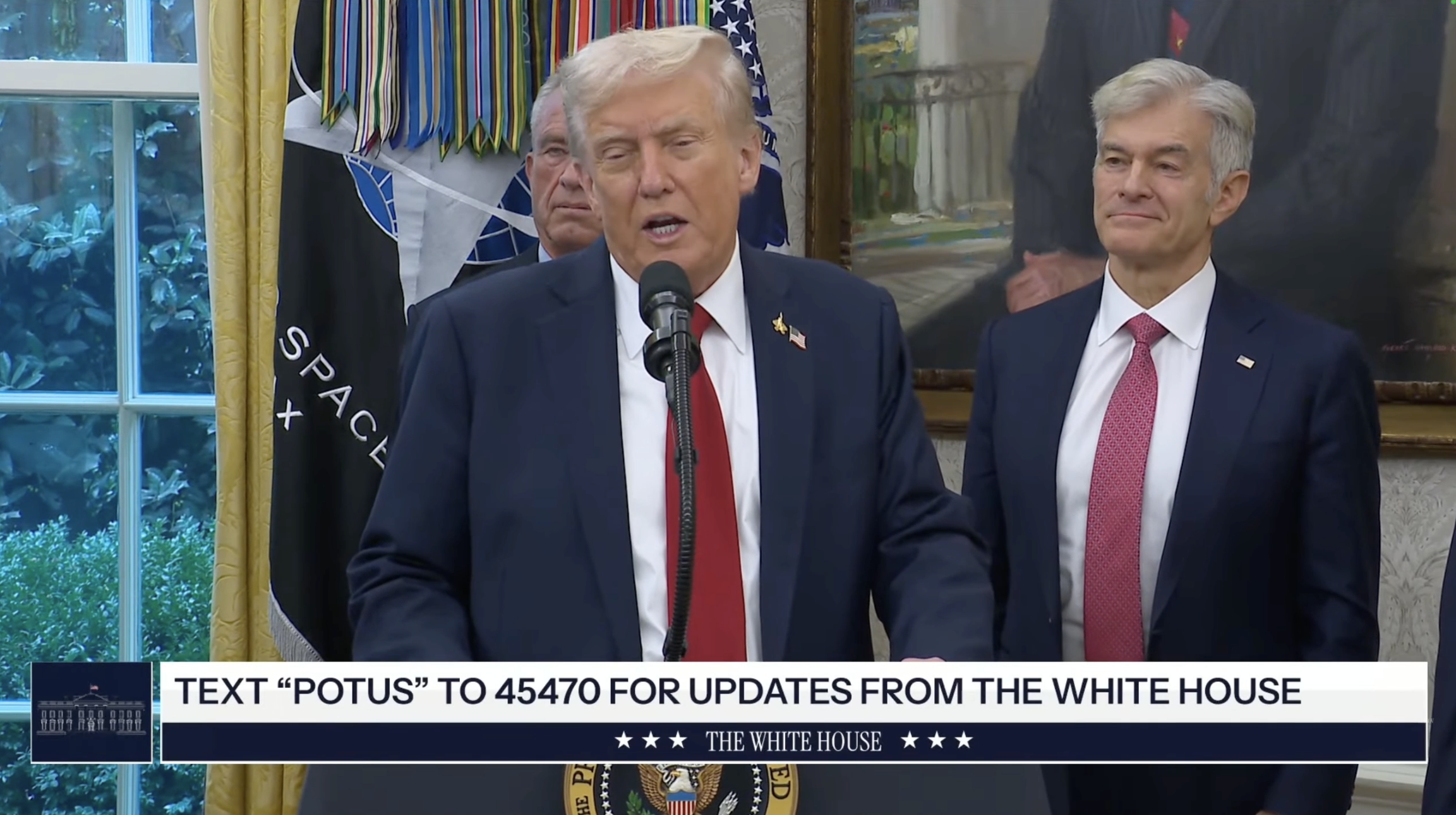 The White House– President Trump: “We’ll be paying, essentially, what other countries are paying.”