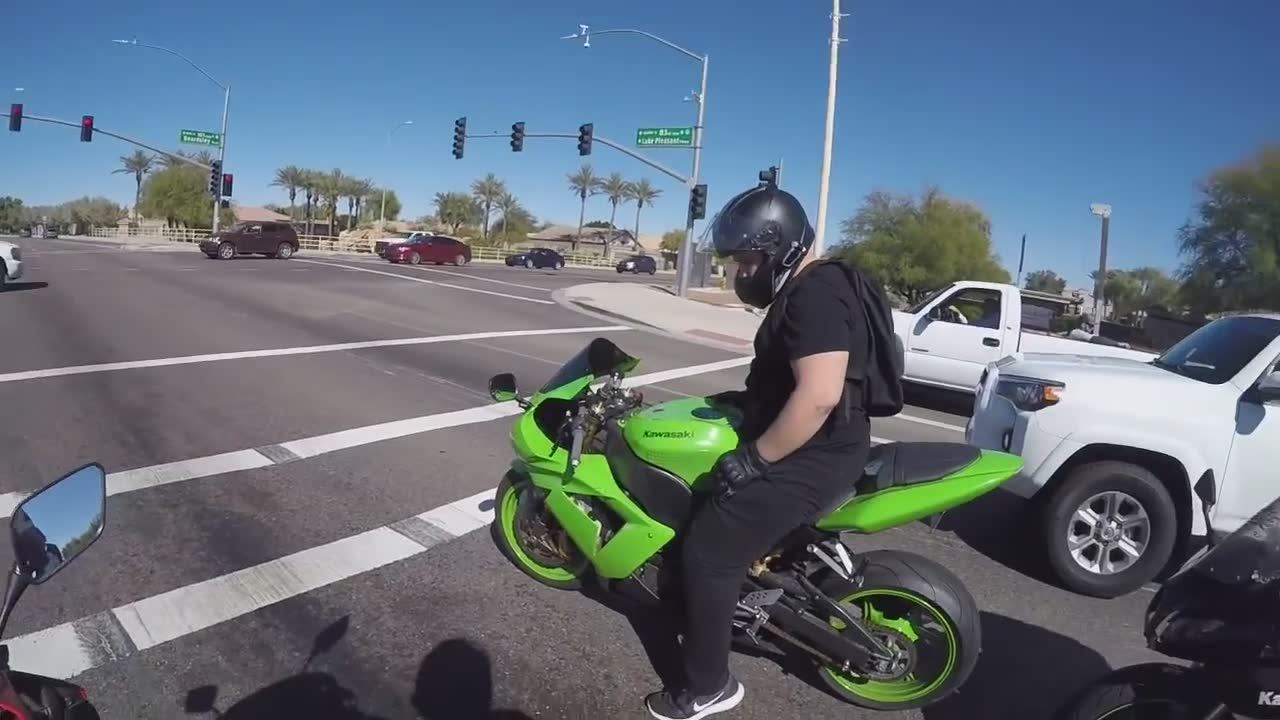 Midweek stunt riding