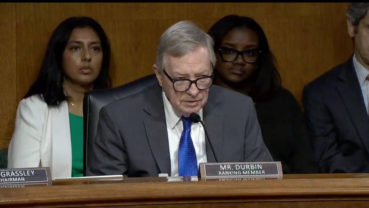 Senate Judiciary - Sen. Durbin (D-IL): “Red states with crime statistics which are appalling as well as blue states”