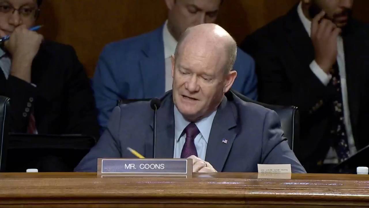 Senate Judiciary - Sen. Coons (D-DE): “I’m worried she’s not interested in Delaware" 