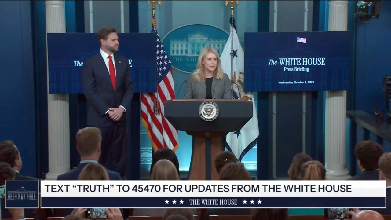 The White House - Press Sec. Leavitt: “Democrats in congress have officially shut down the United States Government”
