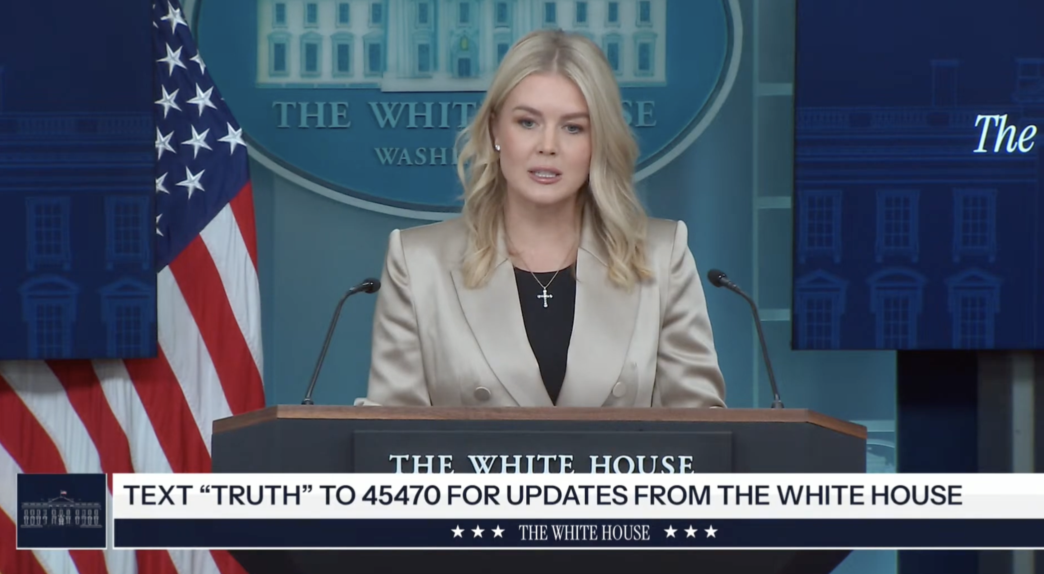 The White House– Karoline Leavitt: “Hamas has an opportunity to accept this plan and to move forward in a peaceful and prosperous manner”