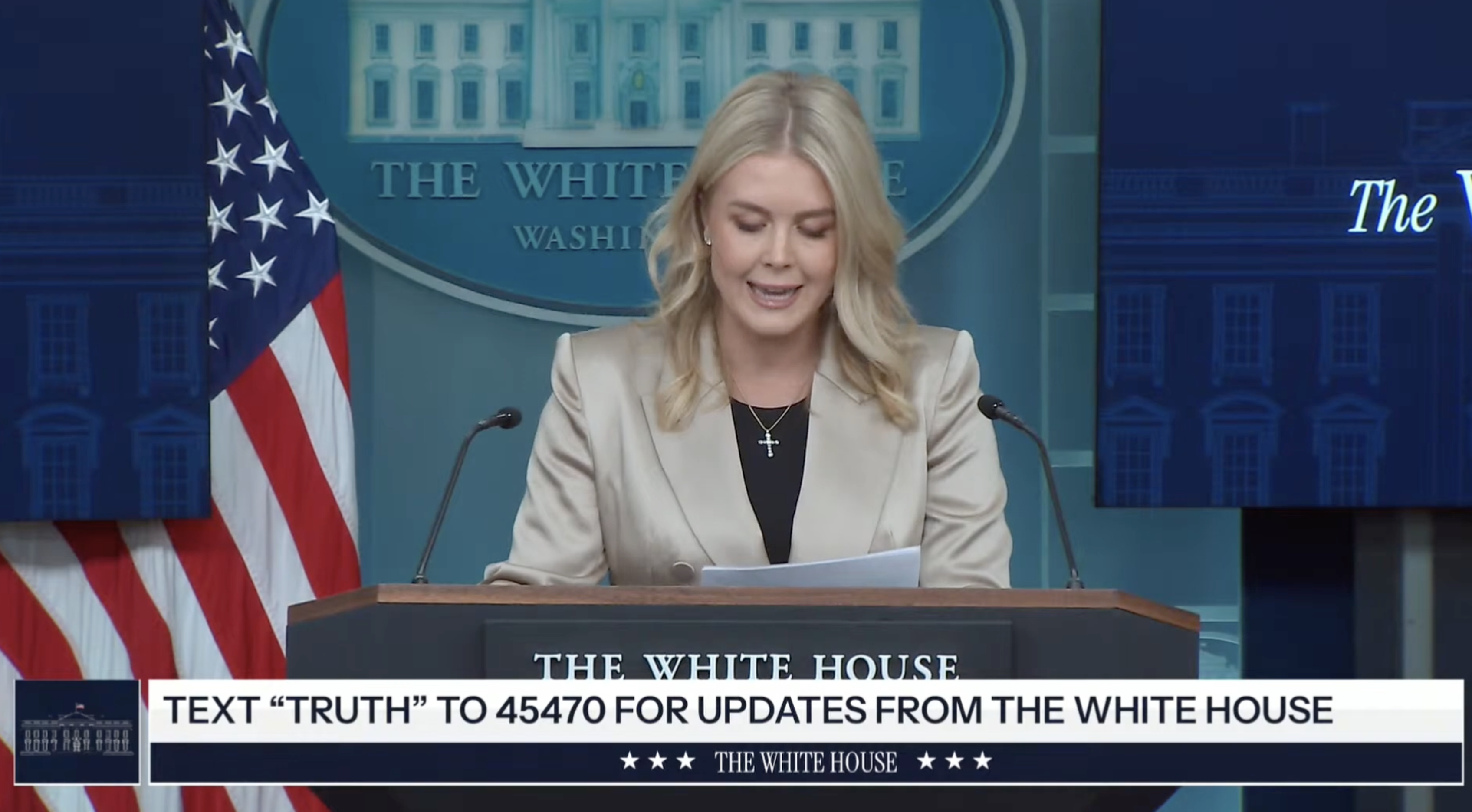 The White House– Karoline Leavitt: “If Democrats believe in this very simple premise too, they should end this shutdown immediately.”