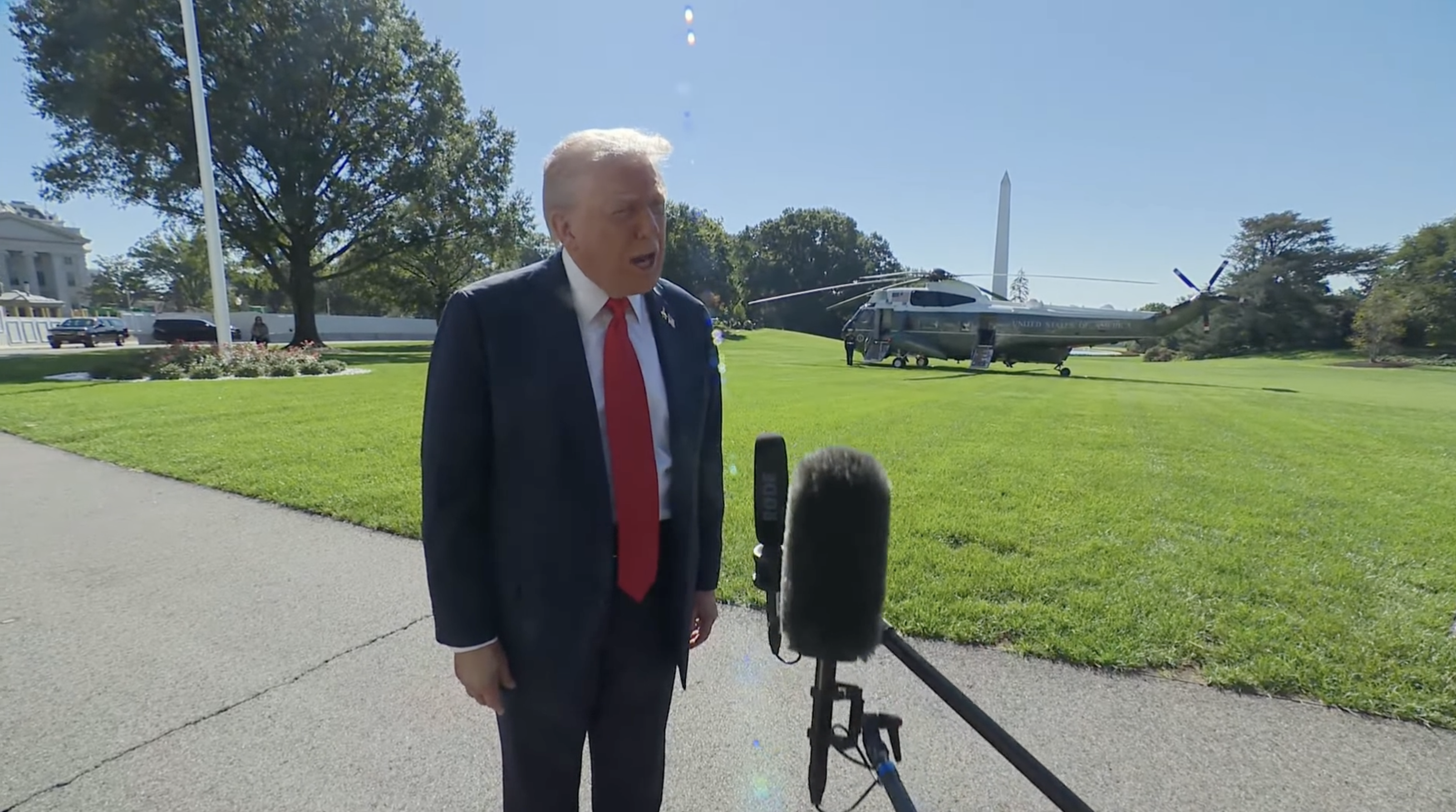 The White House– President Trump: “Anybody laid off is because of the Democrats.”