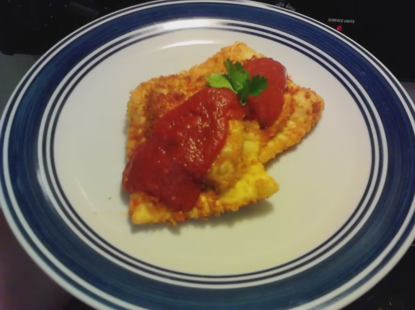 Fried raviolis – beef and cheese raviolis in panko