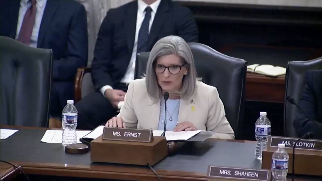 Senate Armed Services - Sen. Ernst (R-IA): "Over 85% of our service members use connected devices that collect geolocation data"