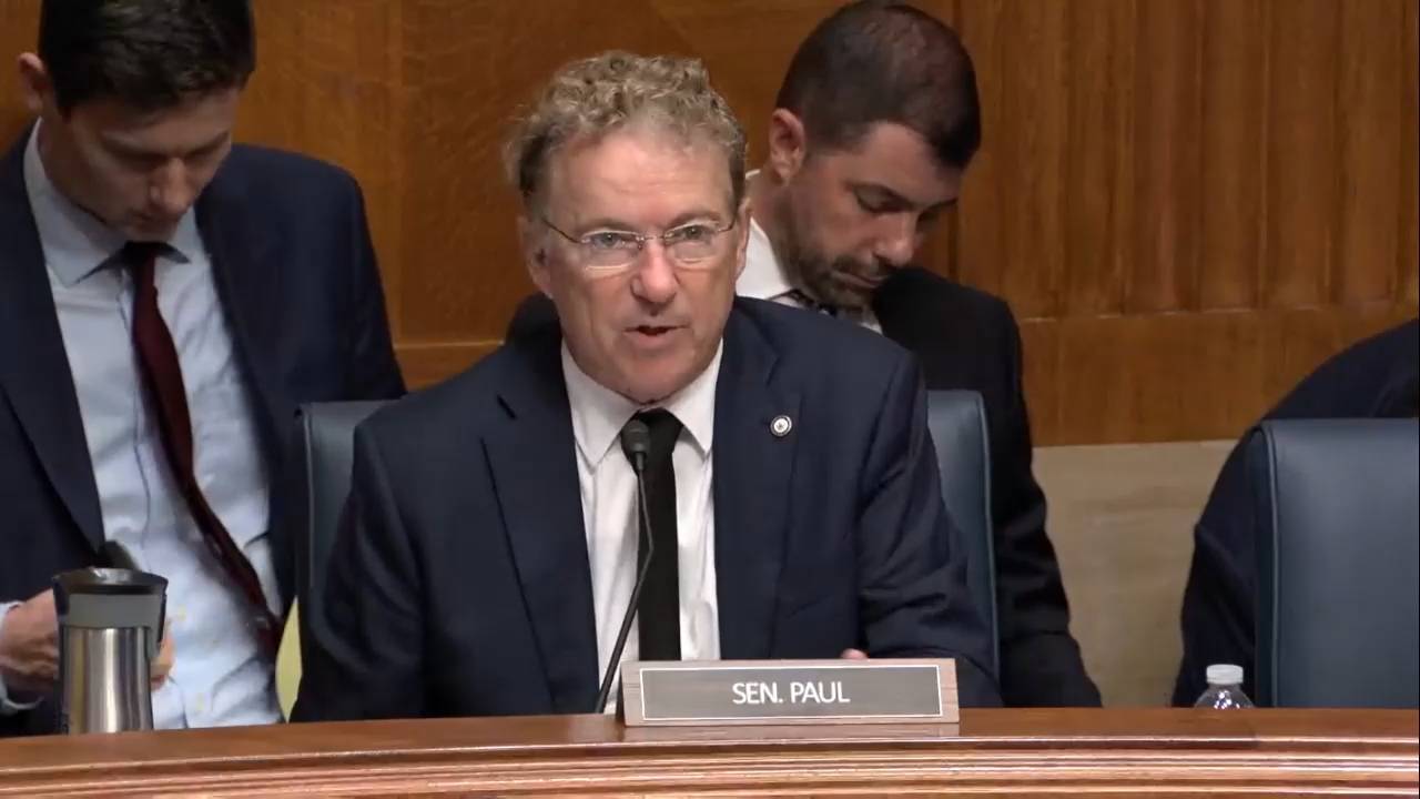 Senate Labor - Sen. Paul (R-KY): "I am impressed as I go around Kentucky to very large, international businesses that aren't unionized how good their workers are doing"