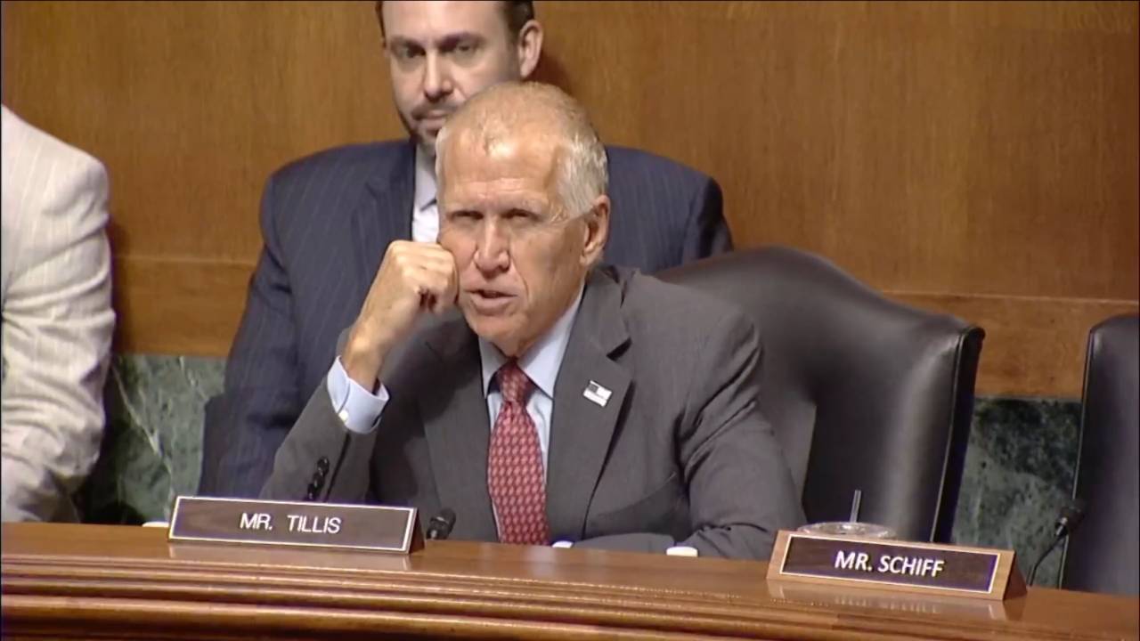 Senate Judiciary - Sen. Tillis (R-NC): “I’m also trying to counter geopolitical threats”