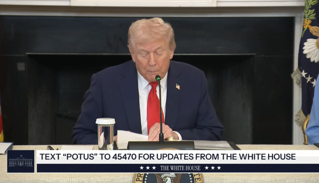 The White House– President Trump: “Peace in the Middle East.”