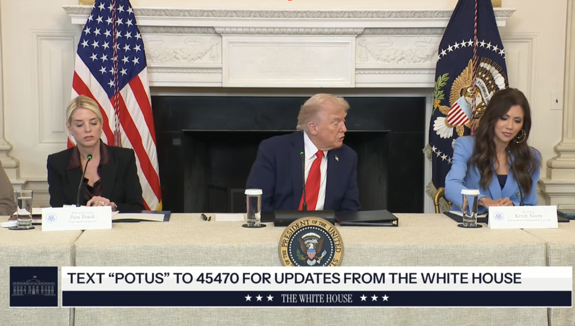 The White House– Pam Bondi: “Just like we did with the cartels, we are going to take the same approach…with ANTIFA’