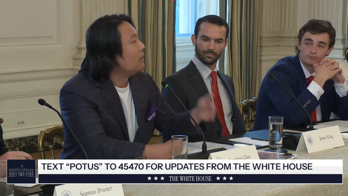 The White House– Jonathan Choe (Turning Point USA): “ANTIFA is heavily embedded in the homeless and housing non-prophet sector”