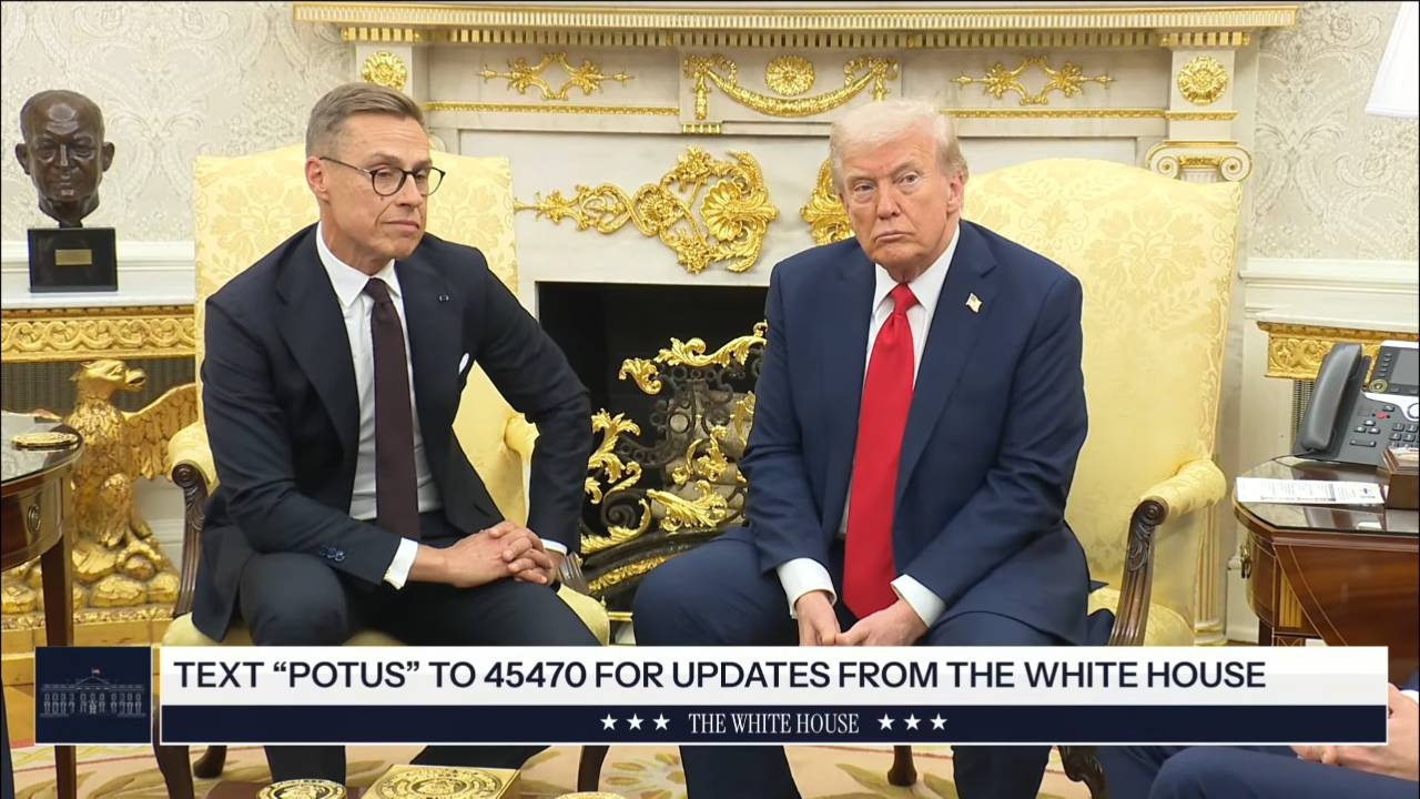 The White House - President of Finland: “the track record of the President of the United States in the past  7 months, 8 months is rather impressive”