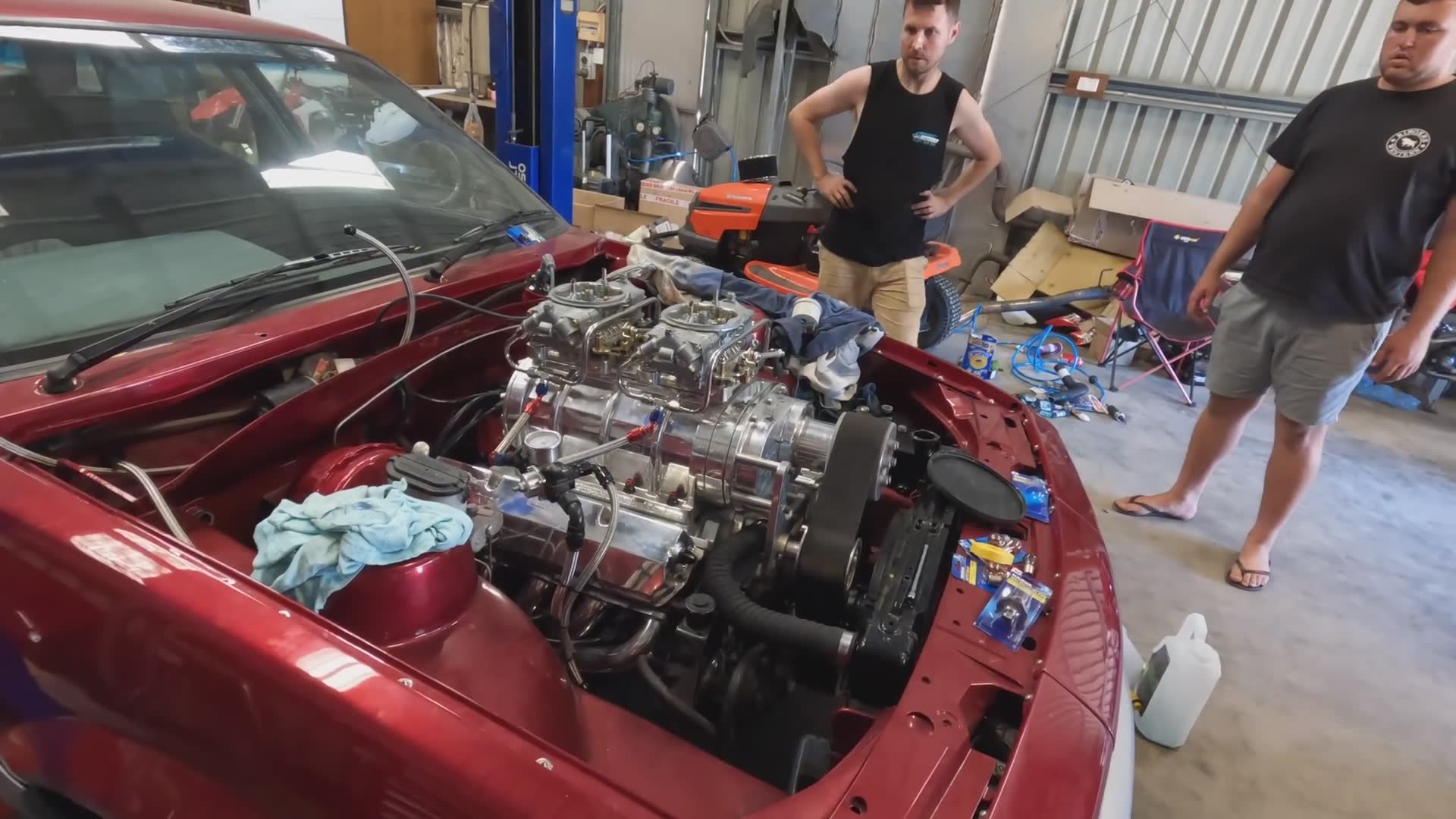 Burning midnight oil to get our cars to Summernats