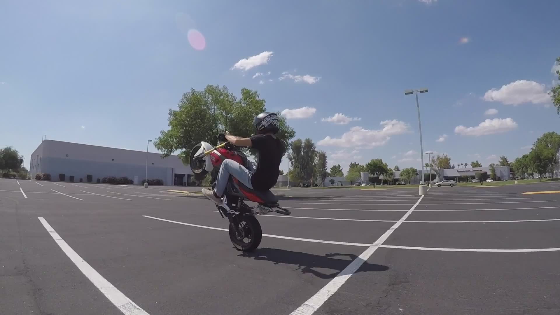 Doing a coaster wheelie tutorial